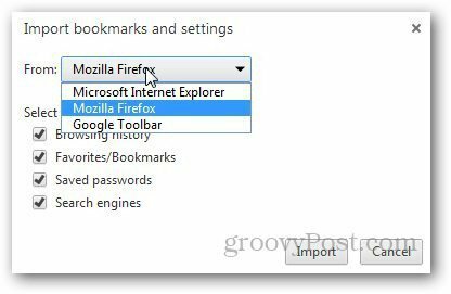 Bladwijzers overdragen Firefox 8