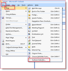 How-To .PST-bestanden maken met Outook 2007 of Outlook 2003:: groovyPost.com