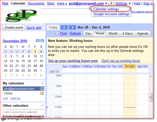 Synchroniseer Google Agenda met Outlook 2010