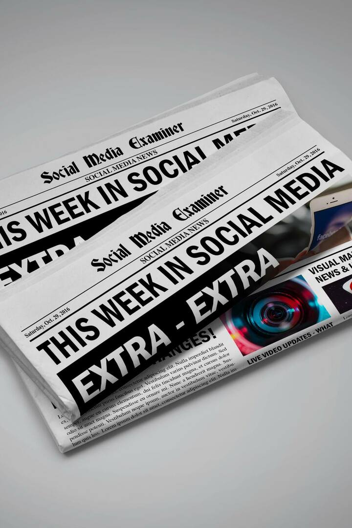 YouTube introduceert mobiele eindschermen: deze week in Social Media: Social Media Examiner