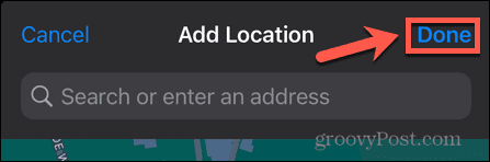 iphone locatie toevoegen