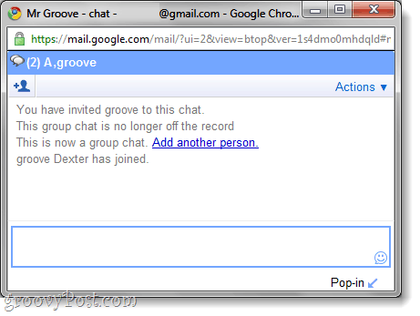 groepschat in Gmail Chat