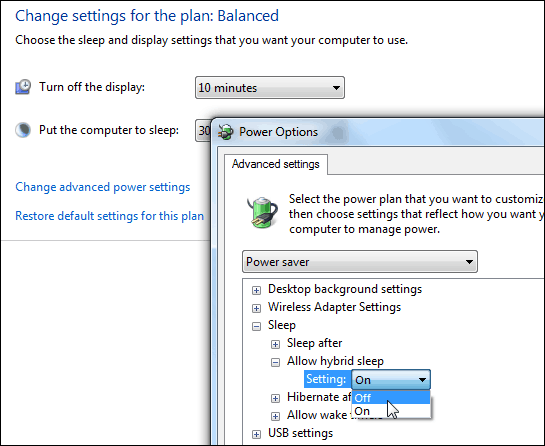 Tip voor Windows 7: Maak van Slaapstand of Slaap de standaard voedingsoptie