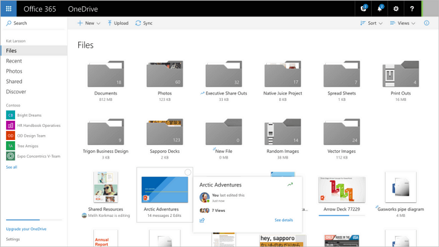 Microsoft werkt OneDrive bij met verbeterde gebruikersinterface en opties voor delen