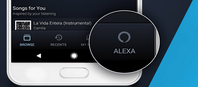 alexa amazon mobiele muziek app