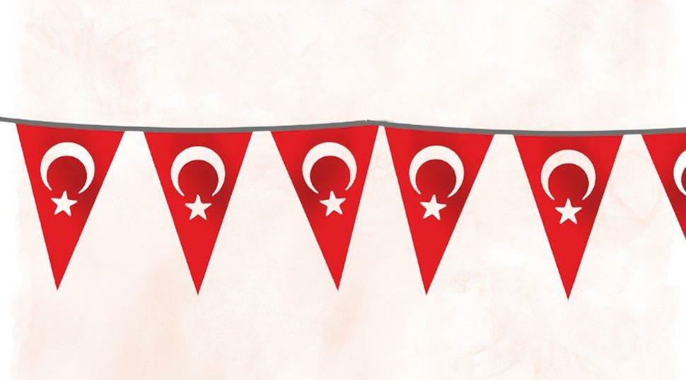 Özgüvenal String Ornament Driehoek Turkse Vlag