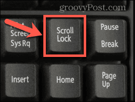 scroll lock-toets
