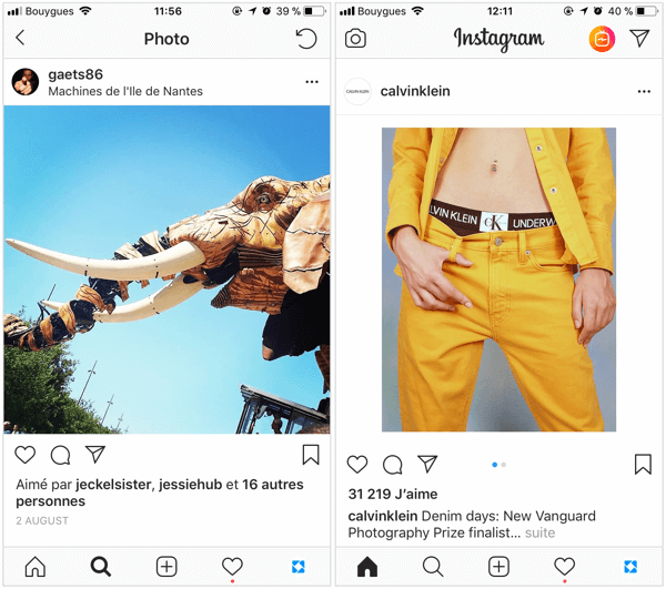 Een vierkante Instagram-post moet de grootte hebben van 1080 x 1080 pixels voor de beste kwaliteit in de feed en langwerpige Instagram-posts zijn het beste met 1080 x 1350 pixels. 