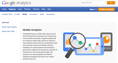 google analytics mobiel