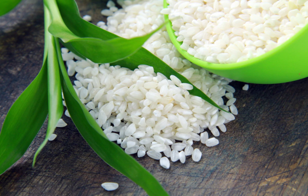 Afslanktechniek door rijst in te slikken