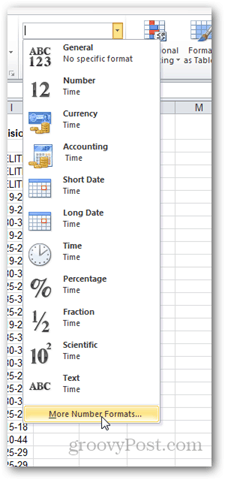 nummeropmaak vernieuwen in Excel 2010