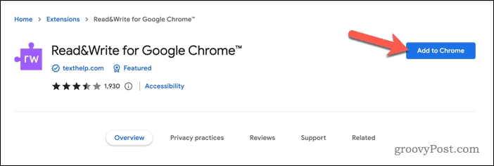 De Read & Write-extensie toevoegen aan Google Chrome