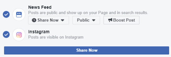 Hoe je vanaf Facebook op een desktop naar Instagram kunt cross-posten, stap 1, zorg ervoor dat je vanaf Facebook op Instagram kunt posten