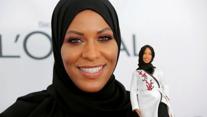 Hijab met een hijab werd Barbie!