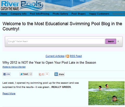 rivier zwembad blog
