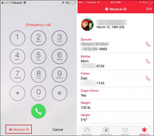 Tip voor iOS 8: gebruik uw telefoon als medische ID