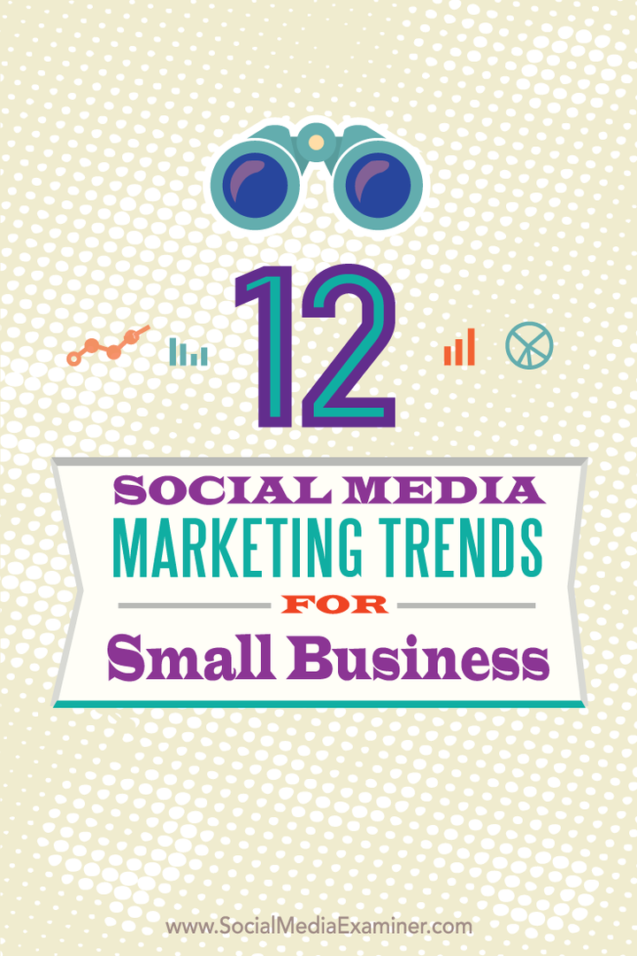 twaalf social media marketingtrends voor kleine bedrijven