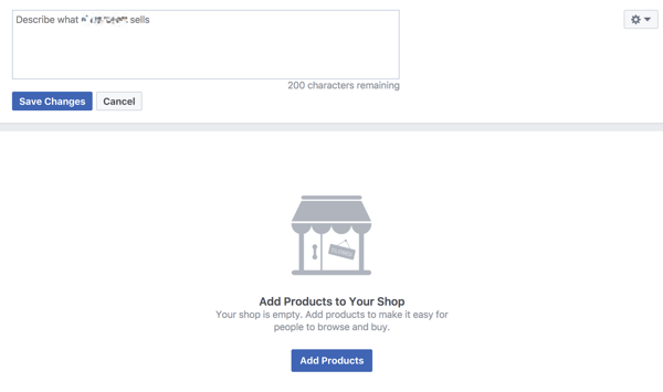 Beschrijf uw producten op uw Facebook-etalage om de verkoop te verhogen.
