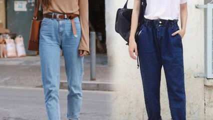 Mom jeans combinaties en trends