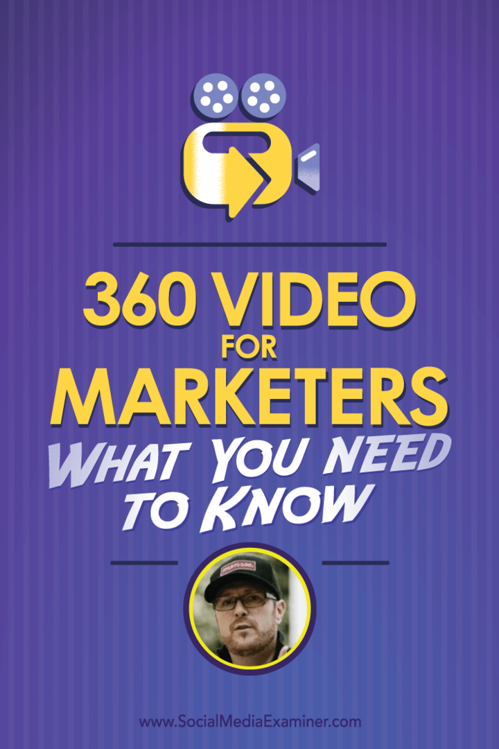 Ryan Anderson Bell praat met Michael Stelzner over 360 Video voor marketeers en wat je moet weten.