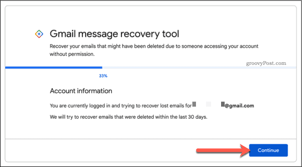 Gmail-e-mails herstellen via een ondersteuningsformulier
