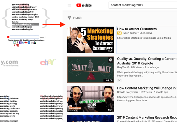Soovle YouTube trefwoordonderzoek stap 3 beste videoresultaat.