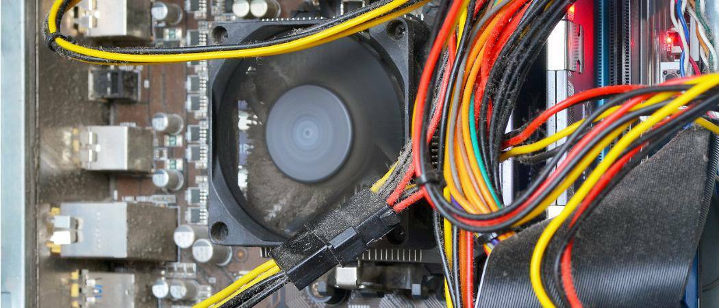 Stop wat uw CPU-ventilator constant laat draaien in Windows 10