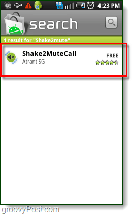 zoek android markt shake2mutecall