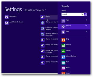 Windows 8 muisinstellingen