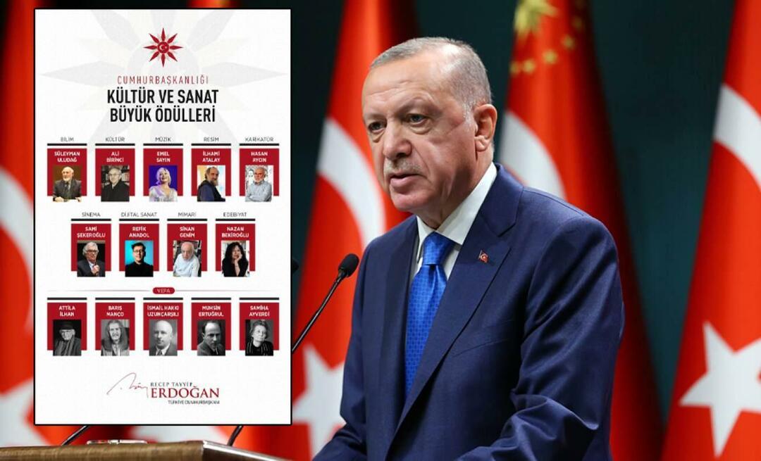 President Erdoğan deelde de winnaars uit van de “Presidential Culture and Arts Grand Prize 2023”