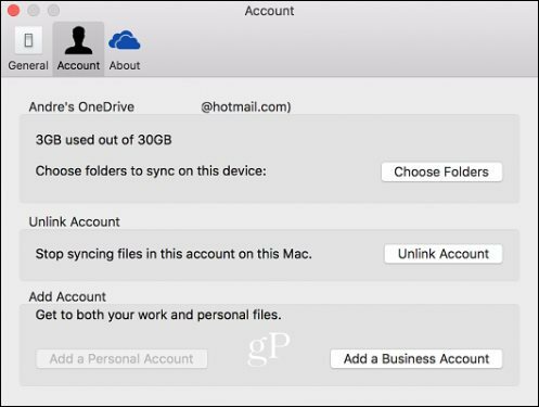 OneDrive voor bedrijven Mac