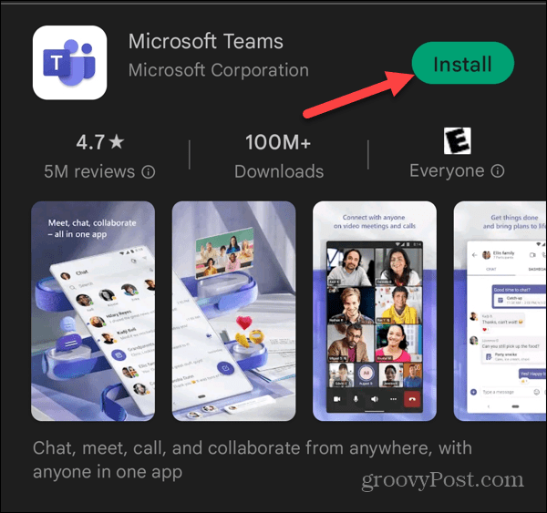 Hoe Microsoft Teams op Android te installeren