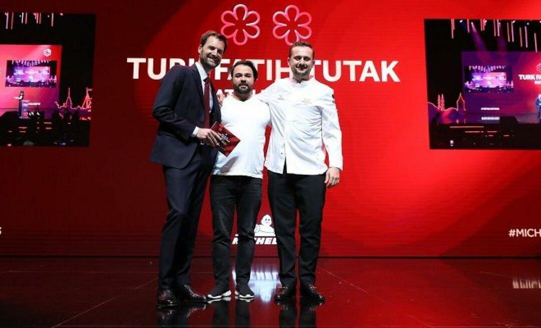 Het succes van de Turkse gastronomie wordt wereldwijd erkend! Bekroond met een Michelinster voor het eerst in de geschiedenis