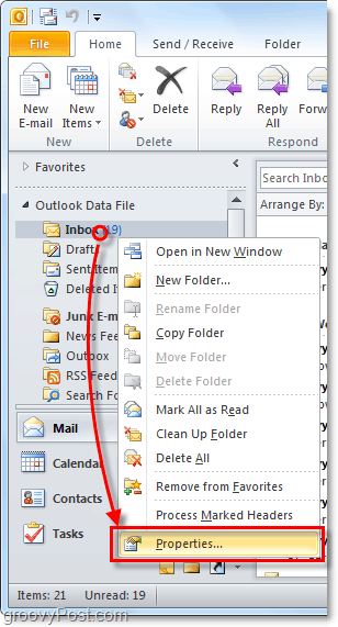 autoarchiveringsfuncties aanpassen voor individuele Outlook 2010-mappen