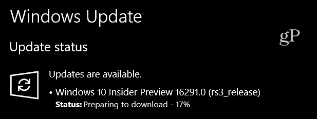 Windows 10 Insider Preview Build 16291