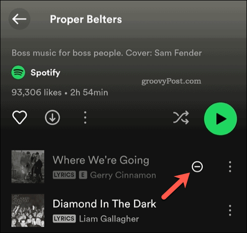 Maak een Spotify-nummer zichtbaar