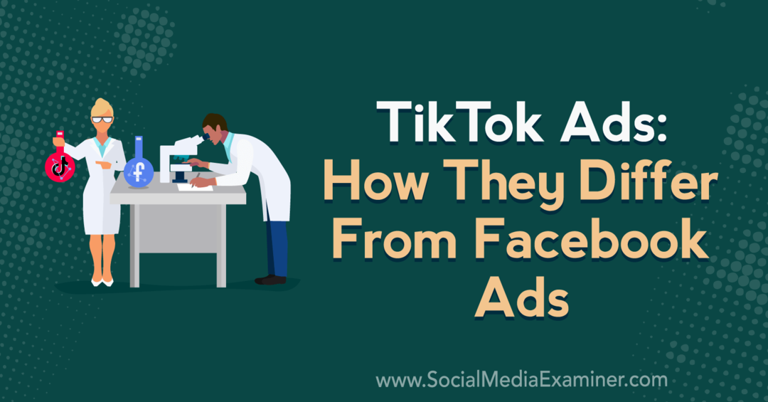 TikTok-advertenties: hoe ze verschillen van Facebook-advertenties met inzichten van Caleb Roberts op de Social Media Marketing Podcast.