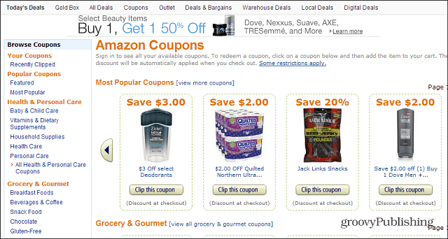 Amazon Instant-coupons