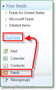 voeg een rss-feed toe in windows live mail