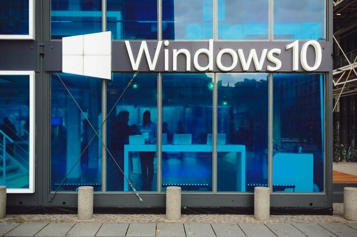 Promo-paviljoen voor Microsoft Windows 10