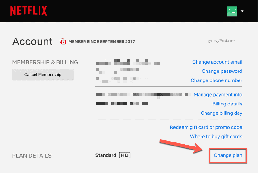 Netflix-abonnement wijzigen