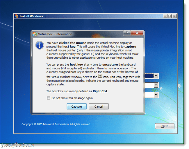 Virtualbox OS-installatie