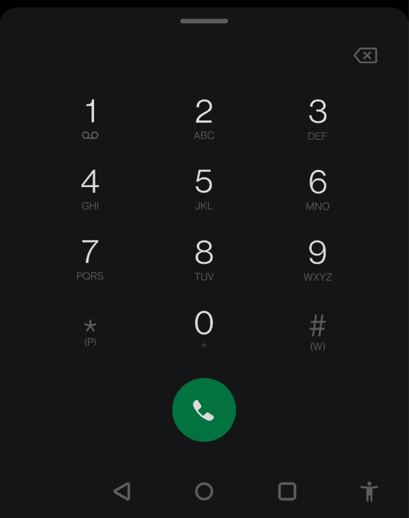 numeriek toetsenblok 1 voicemail android
