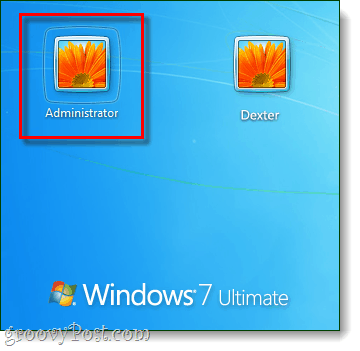 inloggen op beheerdersaccount vanuit Windows 7 