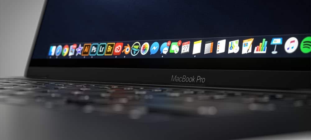 Macbook-scherm uitgelicht