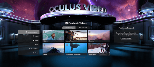 facebook oculus sociale functies