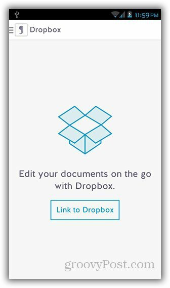 Maak en synchroniseer tekstbestanden met Dropbox op Android