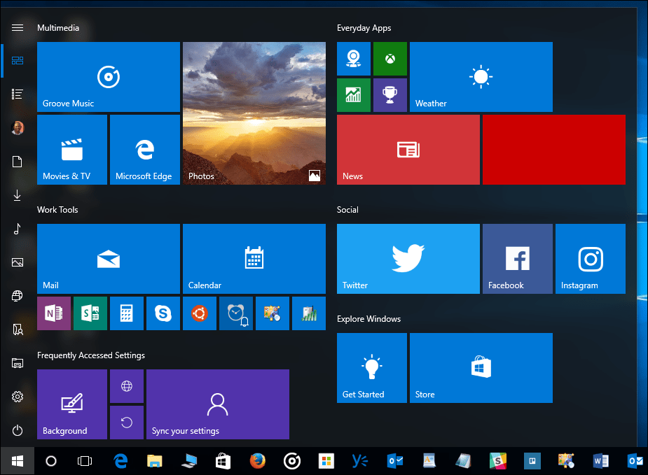 Windows 10-tip: de kolom Alle apps in het startmenu verbergen (Windows 10 Creators Update)