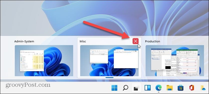 Sluiten van virtuele desktop-vensters 11