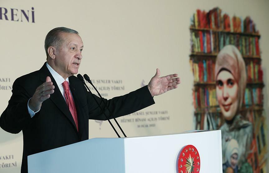 President Erdoğan sprak bij de opening van de Şule Yüksel Şenler Foundation